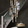 Lustre-Longo-Espiral-Moderno-Lustre-Escadaria-LED-Moderno-Duplex-Loft-Criativo-Villa-Sala-Quarto-Cristal-de-2 Lustre Longo Espiral Para Escadas e Teto Duplo Mezanino