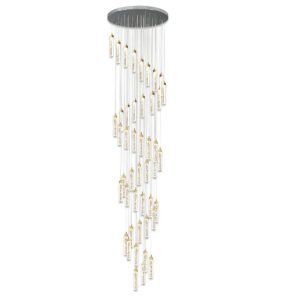 Lustre Longo Para Escadas e Teto Duplo