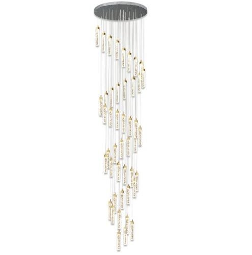 Lustre Longo Para Escadas e Teto Duplo