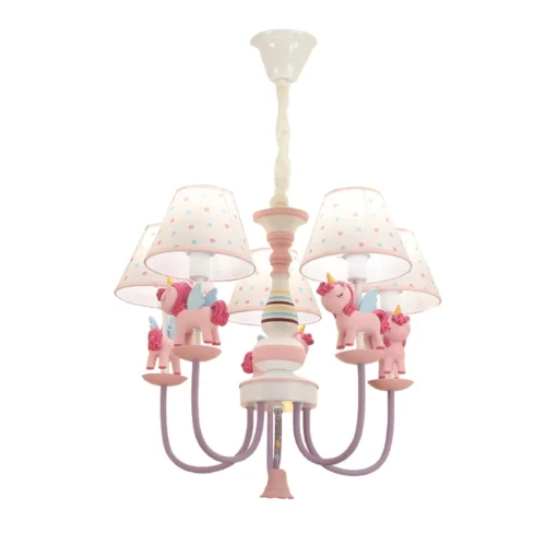 Lustre Infantil Pony Estilo Nórdico Rosa ou Azul