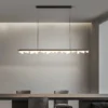 Lustres-LED-N-rdicos-para-Sala-de-Jantar-Ilha-De-Cozinha-Luz-Linear-Longa-Mesa-De-2 Pendente Moderno Slim Retangular Luz LED