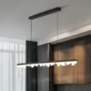 Lustres-LED-N-rdicos-para-Sala-de-Jantar-Ilha-De-Cozinha-Luz-Linear-Longa-Mesa-De Pendente Moderno Slim Retangular Luz LED