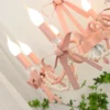 Lustres-Rosa-do-Quarto-Princesa-com-La-o-Bonito-Rom-ntico-e-Quente-Moderno-N-rdico-1 Lustres Rosa Quarto Princesa Com Laço