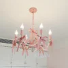 Lustres-Rosa-do-Quarto-Princesa-com-La-o-Bonito-Rom-ntico-e-Quente-Moderno-N-rdico Lustres Rosa Quarto Princesa Com Laço