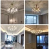 Luxo-americano-LED-Cristal-Lustre-Moderno-Minimalista-Retro-New-Living-Room-L-mpada-Quarto-Arte-Criativa-2 Lustre Luxo Design Americano Cristal K9