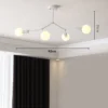 Luminária Sobrepor Moderna Sputnik Preto, Branco ou Dourado