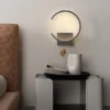 Modern-LED-L-mpada-De-Parede-Nordic-Preto-Branco-Dourado-Parede-Ilumina-o-Para-Viver-Quarto-3 Arandela Dourada Minimalista Alumínio