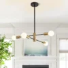 Modern-Nordic-Gold-e-Black-Chandeliers-L-mpada-LED-Ilumina-o-Chandelier-Quarto-e-Sala-de-1 Luminária Sobrepor Molécula Bola Brancas