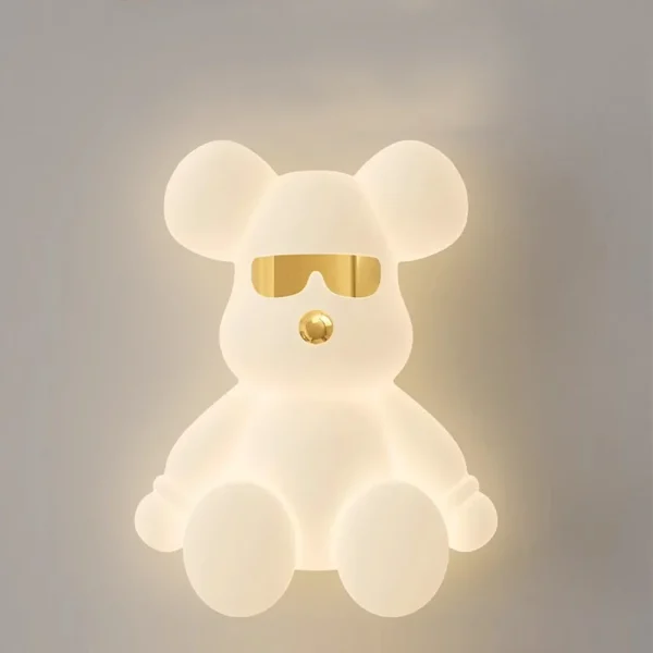 Moderno-Simples-Urso-Luzes-de-Teto-Vento-Creme-Branco-Decora-o-LED-Quente-Rom-ntico-Quarto
