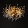 Nordic-Gold-Teto-Chandelier-Ilumina-o-LED-para-o-quarto-Grandes-lumin-rias-de-teto-Sala-1 Luminária Sobrepor Forma De Galho De árvore Com Gota Cristal K9