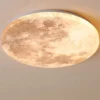 Nordic-LED-Moon-Ceiling-Light-Decora-o-do-quarto-L-mpada-Varanda-e-Banheiro-Ilumina-o Luminária Sobrepor Plafon Redondo Lua