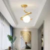 Luminária Moderna Espiral Com Bola Branca Leitosa