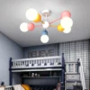Nordic-crian-as-luz-do-candelabro-para-o-quarto-ber-rio-escola-decora-o-interior-bonito-1 Luminária Sobrepor Colorida Para Quarto Infantil (Bebês), Bola Brancas