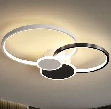 Os 10 Melhores Plafons 2024 - Guia Para Sua Casa Luminária Sobrepor Moderna Led Argolas/Anéis