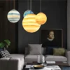 Planeta-moderno-luzes-do-candelabro-estrela-c-u-planeta-lua-acr-lico-pingente-l-mpada-arte-2 Luminária Pendente Infantil Planetas