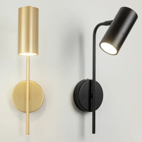 Arandela Minimalista Para Leitura Cabeça Gira 360, uma opção de arandela minimalista leitura cabeça, vendida pela Miresa, loja-de-luminárias-São-Paulo.