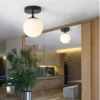 S063c5434243743b58782f2d9c22a4d6bk Luminária Sobrepor Moderna Bola Vidro Branca