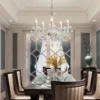 S69a8b2b4fc114859bb64abed7cdfa5697 Lustre Clássico De Cristal Transparente Maria Teresa