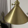 Arandela Industrial Dourado Polido
