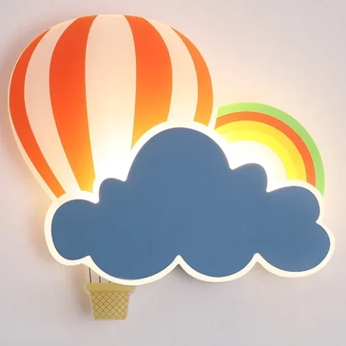 Luminária Infantil (Criança), Arandela Formato De Nuvem