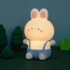 Luminária Infantil (Quarto de Bebê), Coelho Silicone Luz LED