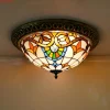 Turco-Vintage-Pendurado-Luzes-De-Teto-L-mpadas-Tiffany-Art-Deco-Ilumina-o-de-teto-para-3 Luminária Sobrepor Turco Vintage Tiffan Art Decor