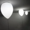 Vidro-branco-Lustre-de-bal-o-Quarto-infantil-Luzes-de-teto-Jantar-Sala-de-estar-Decora-3 Pendente Infantil Vidro Branco Balão Quarto Bebês