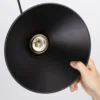 Vintage-Pendant-Lights-para-Loft-Russia-Lamp-Retro-Hanging-Lamp-Abajur-para-Cozinha-Jantar-Quarto-Ilumina-1 Pendente Industrial Chapéu Preto e Detalhes Dourados