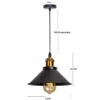 Vintage-Pendant-Lights-para-Loft-Russia-Lamp-Retro-Hanging-Lamp-Abajur-para-Cozinha-Jantar-Quarto-Ilumina-2 Pendente Industrial Chapéu Preto e Detalhes Dourados