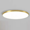 luminaria-sobrepor-plafon-redondo-circular-dourado-e-difusor-acrilico-branco-marca-miresa Luminária Plafon Redonda Simples Clean Luz LED
