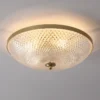Luminária Sobrepor Americano Cobre e Vidro Crack Art Modelo 2024/2025