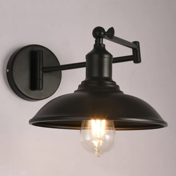 Americano-Retro-Folding-Bra-o-L-mpada-De-Parede-L-mpada-De-Cabeceira-Ferro-Antigo-Sala
