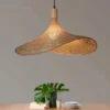 Bambu-Rattan-Pendurado-Luzes-Dimmable-Basket-Lamp-Shade-Hemp-Rope-Plug-in-Lumin-ria-de-Teto-2 Lustre Bambu Rattan Artesanal | Entrega em Todo Brasil