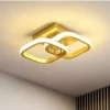 Luminária Sobrepor Argola Dourada Luz LED Modelo 2024/2025
