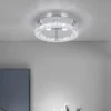 Crystal-Flush-Mount-LED-Lumin-rias-de-teto-Round-and-Square-Chandelier-L-mpada-do-teto-1 Luminária Sobrepor Sofisticada Cromado e Cristal K9 Translúcido Modelo 2024/2025