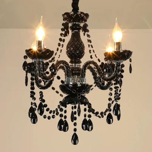 Lustre Clássico Preto Maria Teresa