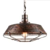 Estilo-loft-do-vintage-pingente-l-mpada-luz-industrial-retro-ferro-pendurado-teto-l-mpadas-e27 Luminária Pendente Industrial Loft Gaiola