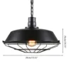 Estilo-loft-do-vintage-pingente-l-mpada-luz-industrial-retro-ferro-pendurado-teto-l-mpadas-e27-3 Luminária Pendente Industrial Loft Gaiola