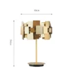 H2e5dcb4ba8fc4f0286475f49e52f2c514 Abajur Contemporâneo 2024/2025 Design 3D Aço Inoxidável Dourado