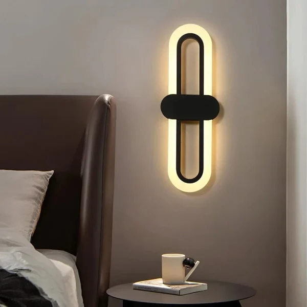 LED-Oval-Acr-lico-Corredor-L-mpada-Luz-de-parede-Decora-o-Home-Background-Quarto-Corredor