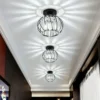 Lustre-de-cristal-para-corredor-e-corredor-l-mpada-do-teto-lumin-rias-montagem-embutida-design-2 Luminária Sobrepor Luxo Preto ou Dourado Cristal K9 2024/2025