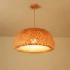 Lustre Mão Malha Estilo Chinês Tecelagem Bambu | Comprar com Frete Grátis