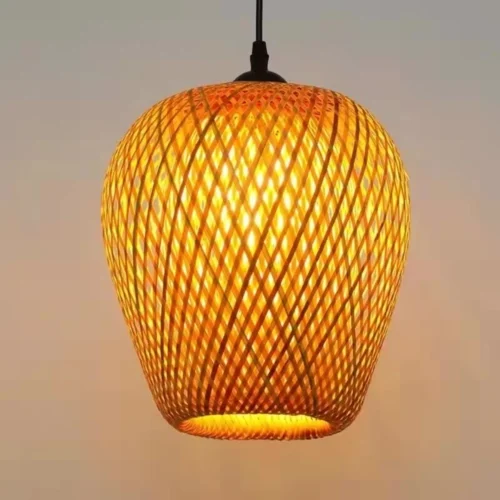 Lustre Mão Malha Estilo Chinês Tecelagem Bambu | Comprar com Frete Grátis