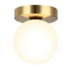Luminária Sobrepor Bola Vidro Branco Fosca Modelo 2024/2025 Miresa