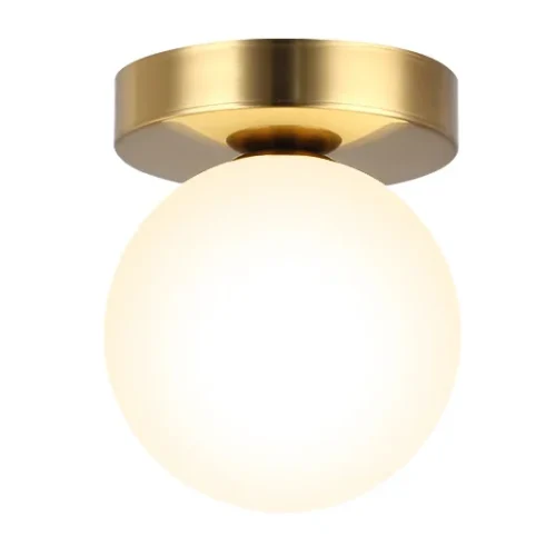 Luminária Sobrepor Bola Vidro Branco Fosca Modelo 2024/2025 Miresa