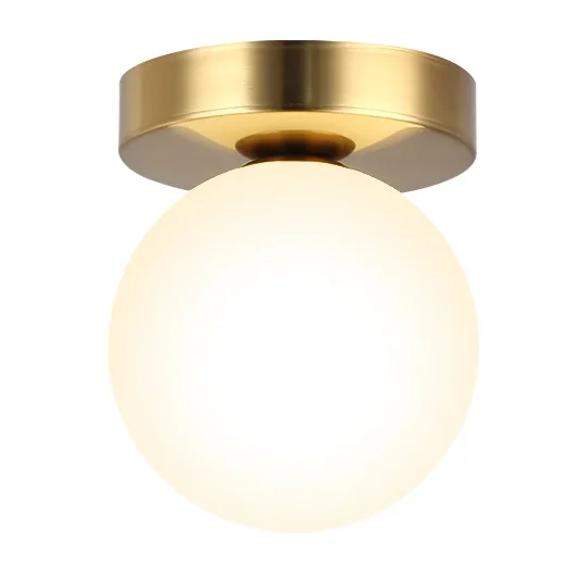 Luminária Sobrepor Bola Vidro Branco Fosca Modelo 2024/2025 Miresa