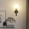 Luminária Parede Moderno Bola Vidro