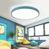 Modern-Nordic-Circular-L-mpada-LED-Teto-Macaron-Cor-Quarto-Sala-de-estar-Varanda-Quarto-de-1 Luminária Sobrepor Redonda Moderna Modelo 2024/2025