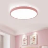 Modern-Nordic-Circular-L-mpada-LED-Teto-Macaron-Cor-Quarto-Sala-de-estar-Varanda-Quarto-de-2 Luminária Sobrepor Redonda Moderna Modelo 2024/2025