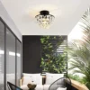 Luminária Sobrepor Estilo Francês Redonda Cristal K9 Modelo 2024/2025